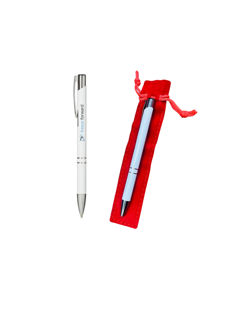 Personalised Pen in Velvet Pouch