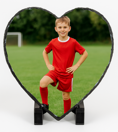 Personalised Photo - Heart Slate