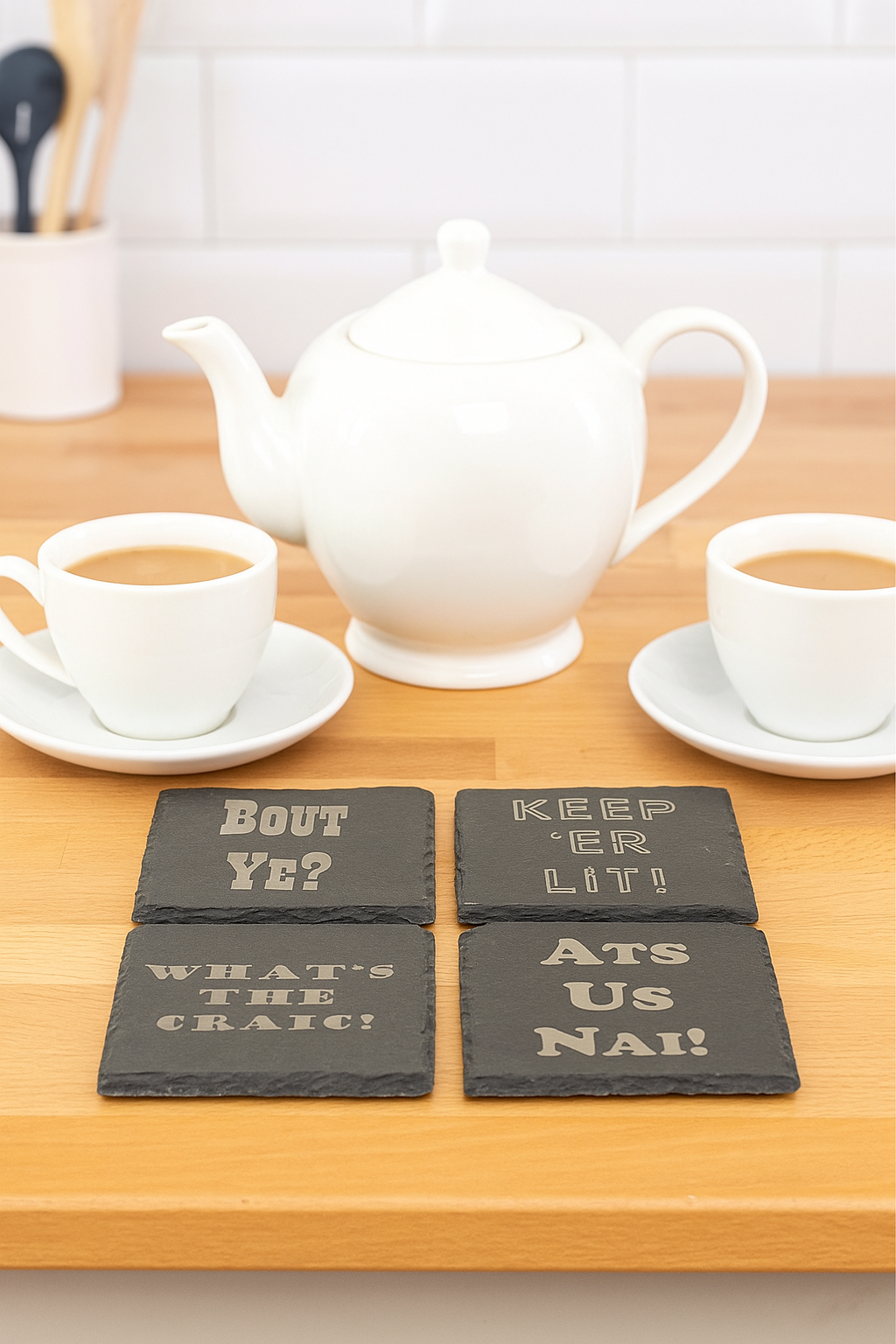 Northern Ireland Slang Slate Coasters