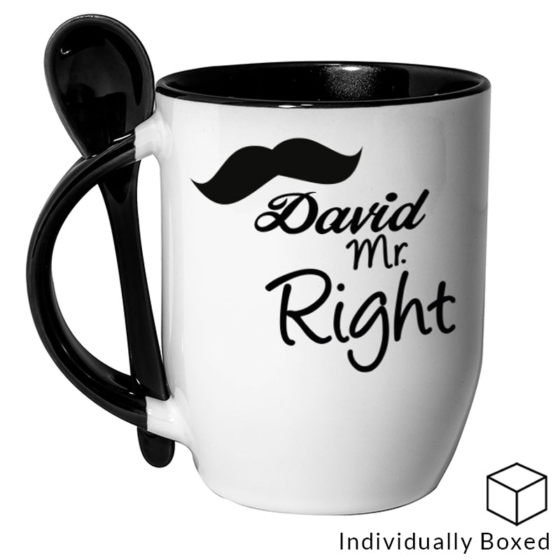 Personalised Mug with Spoon
