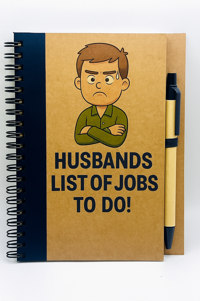 Personalised Eco Friendly A6 Notebook with Pen