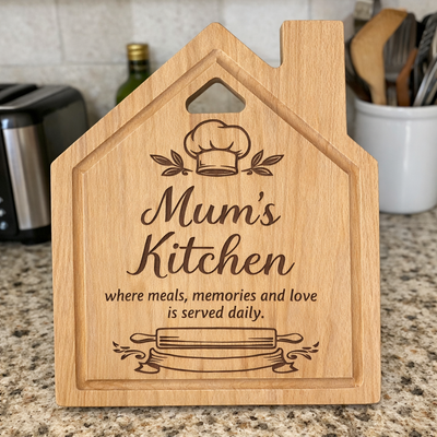 Personalised House Chopping Board