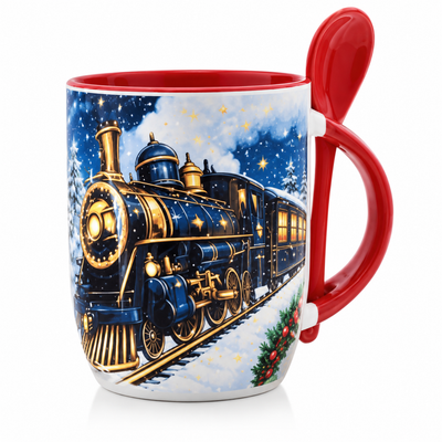 Personalised Mug with Spoon