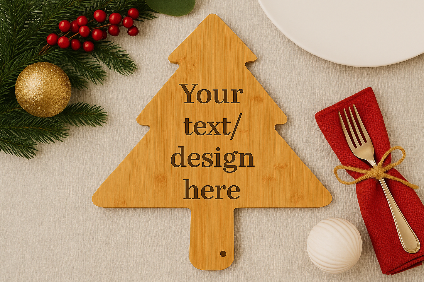 Personalised Christmas Tree Board