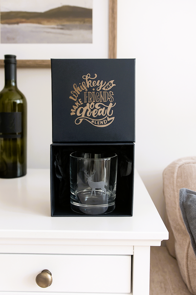 Personalised Whiskey Glass in Engraved Box