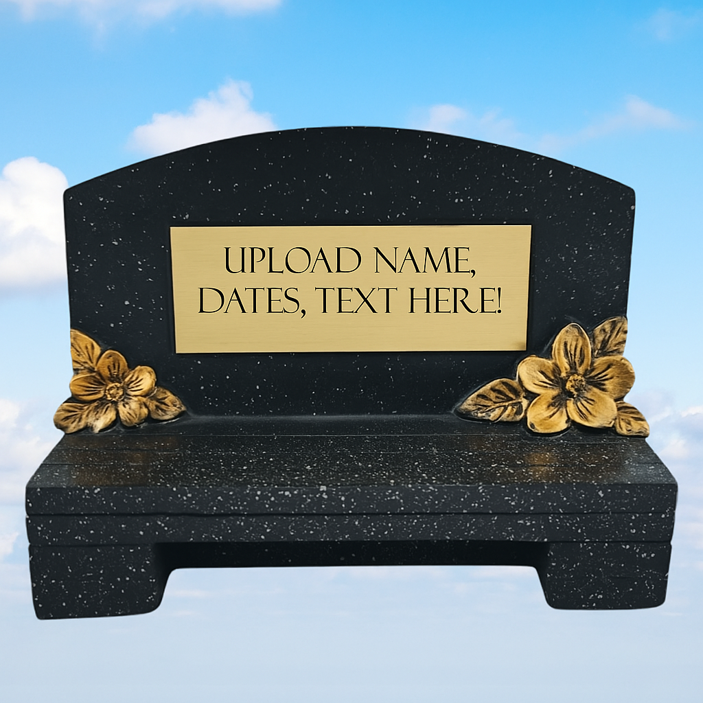 Small Memorial Grave Bench