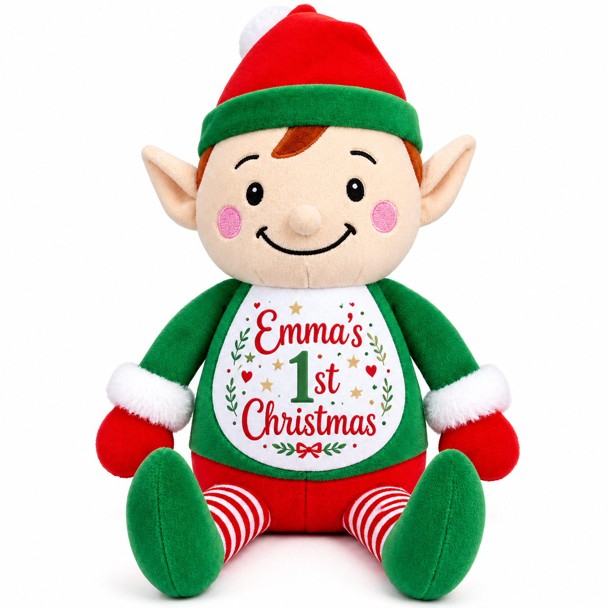 Personalised Christmas Elf Plush Toy