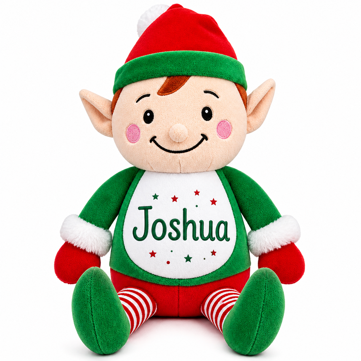 Personalised Christmas Elf Plush Toy