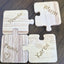 Personalised 4 Piece Wooden Jigsaw Coaster Set