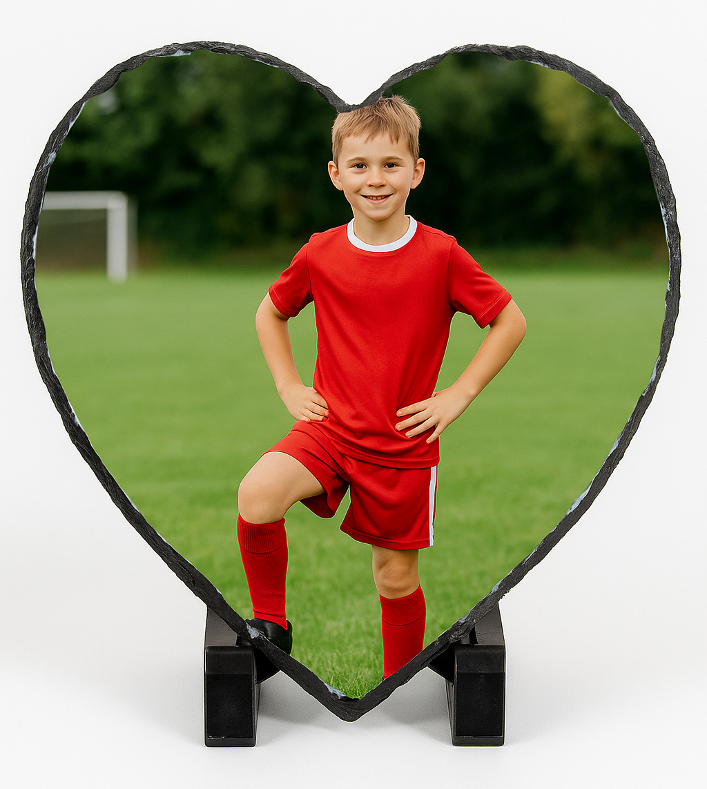 Personalised Photo - Heart Slate