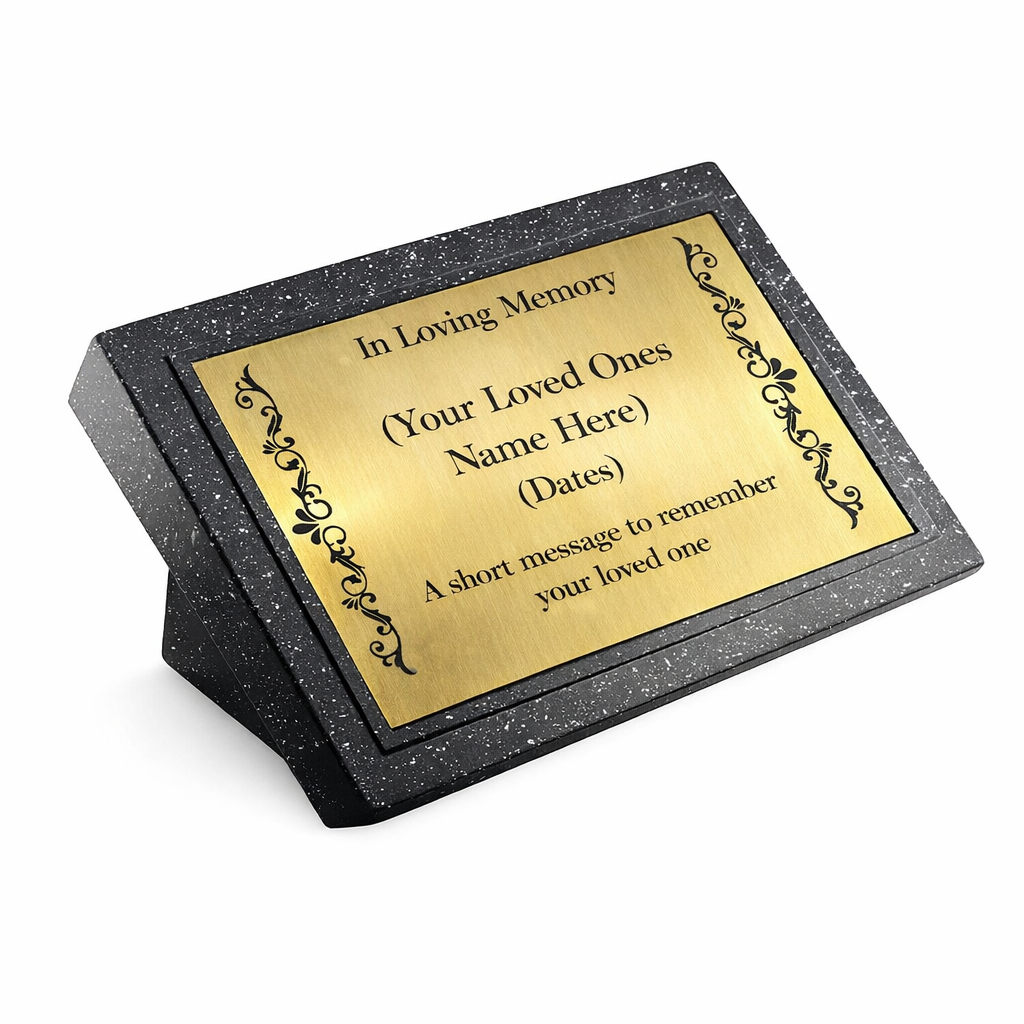 Memorial Grave Plaque