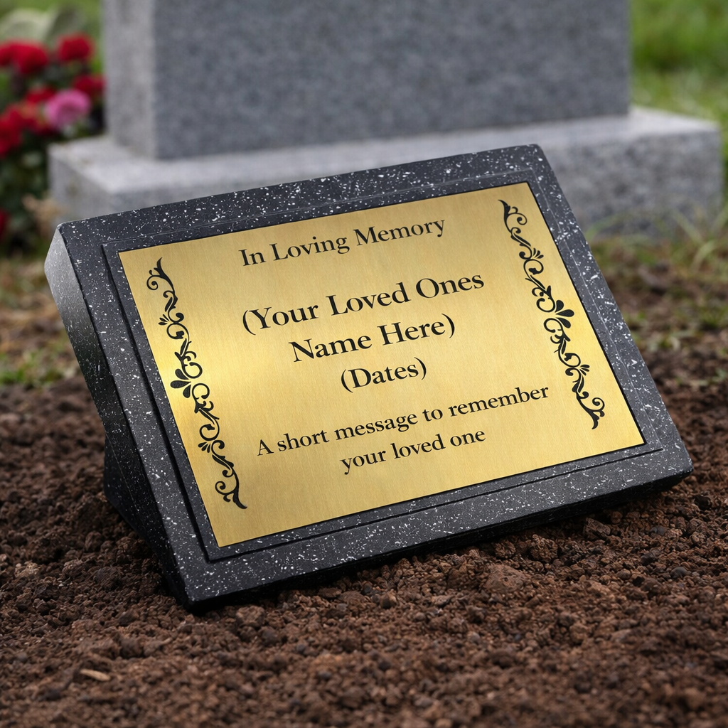 Memorial Grave Plaque