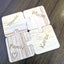 Personalised 4 Piece Wooden Jigsaw Coaster Set