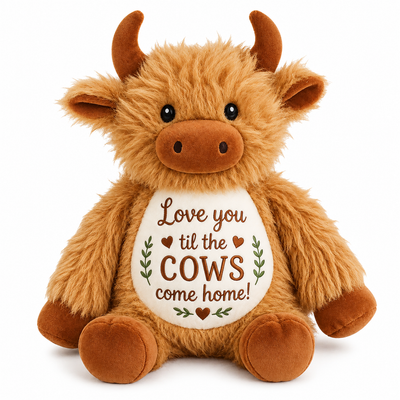 Personalised Highland Cow Plush Toy