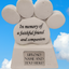 Pet Paw Memorial