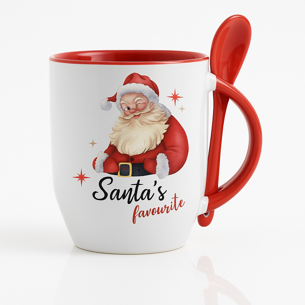 Personalised Mug with Spoon