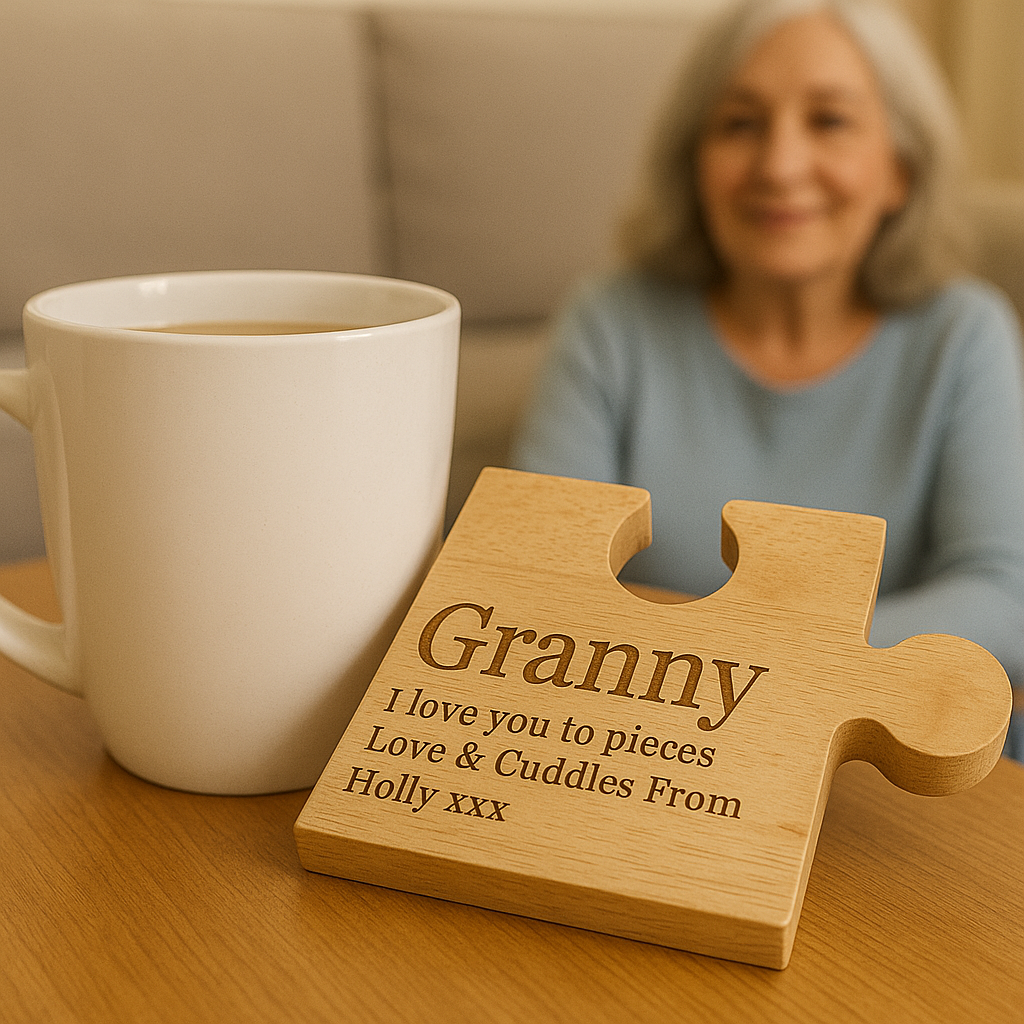 Personalised Coaster - Wooden Jig Saw