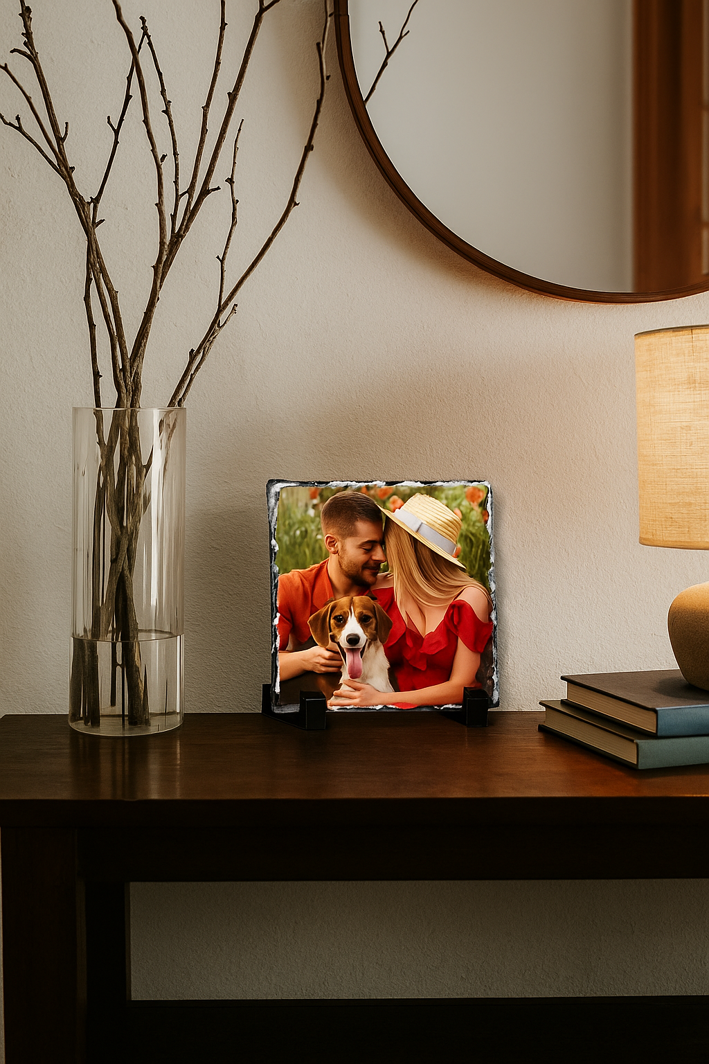 Personalised Photo - Square Slate