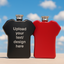 Personalised T Shirt Hip Flask with Engraved Box