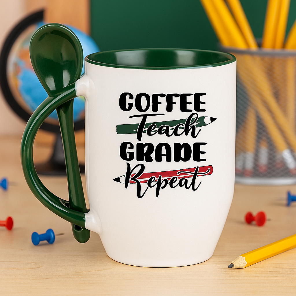 Personalised Mug with Spoon