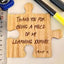 Personalised Coaster - Wooden Jig Saw