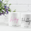 Personalised Hubby Wifey Mug Set